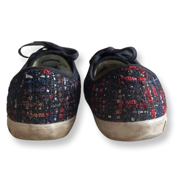 SeaVees Monteray Lace Up Low Top Sequin Tweed Sneakers - Picture 5 of 7